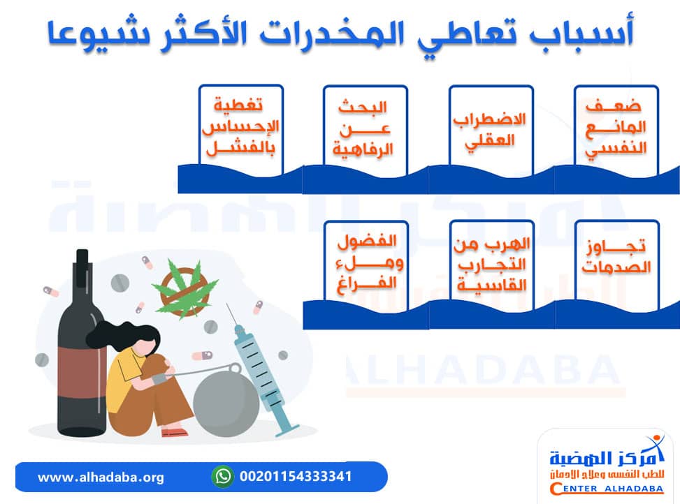 أسباب تعاطي المخدرات الأكثر شيوعا