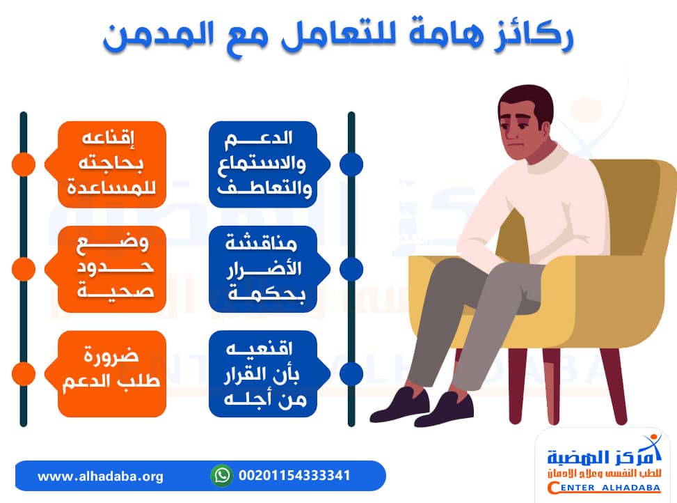 ركائز هامة للتعامل مع المدمن